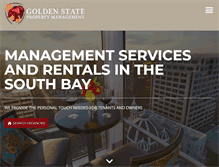 Tablet Screenshot of goldenstatepropertymanagement.com